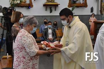  Telde rinde honores a la Virgen de Las Nieves con una solemne misa en Lomo Magullo/Francisco Javier Santana-TA.